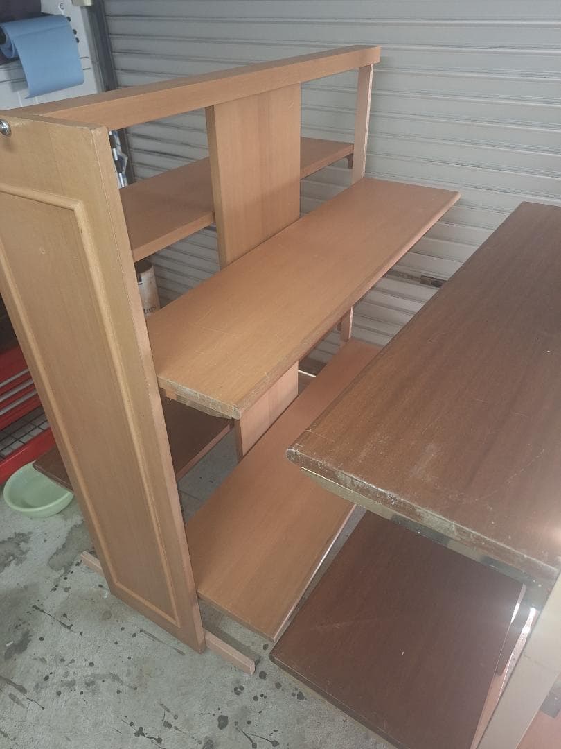 木製 4段ディスプレイラック 陳列棚 2台セット