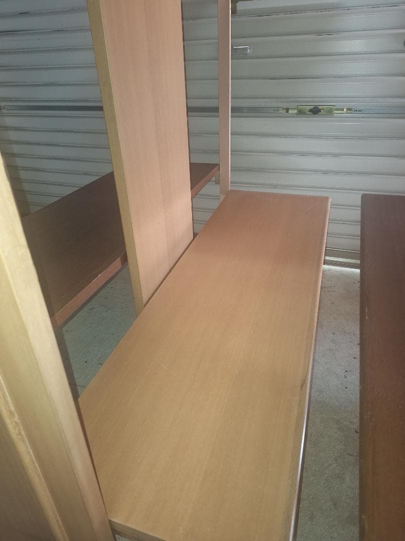 木製 4段ディスプレイラック 陳列棚 2台セット