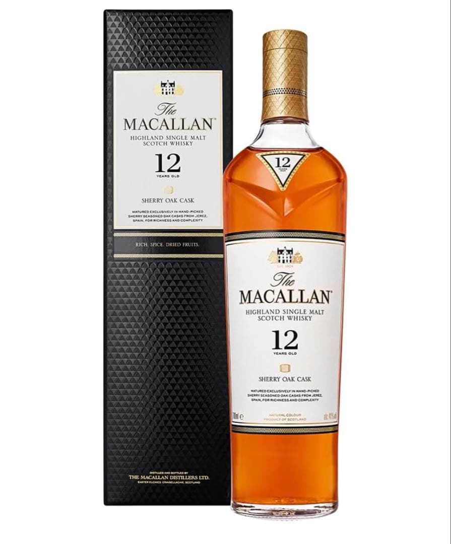 The Macallan 12年 シェリーオークカスク 700ml