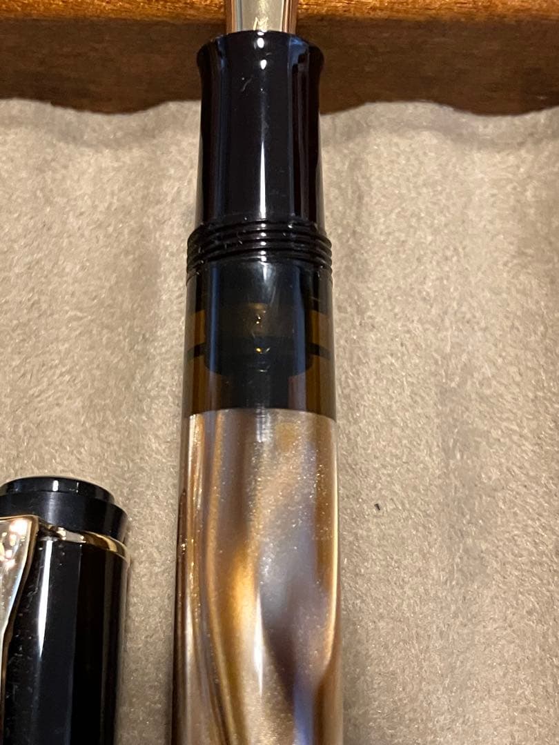 ペリカン M200 万年筆 マーブルブラウン　中字