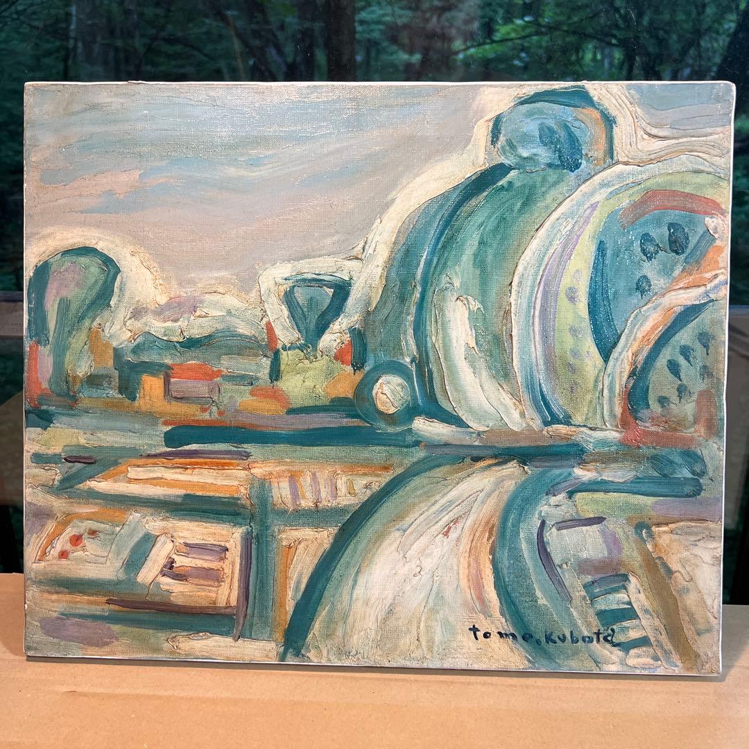 窪田知矩　tomo kubota 抽象油彩画