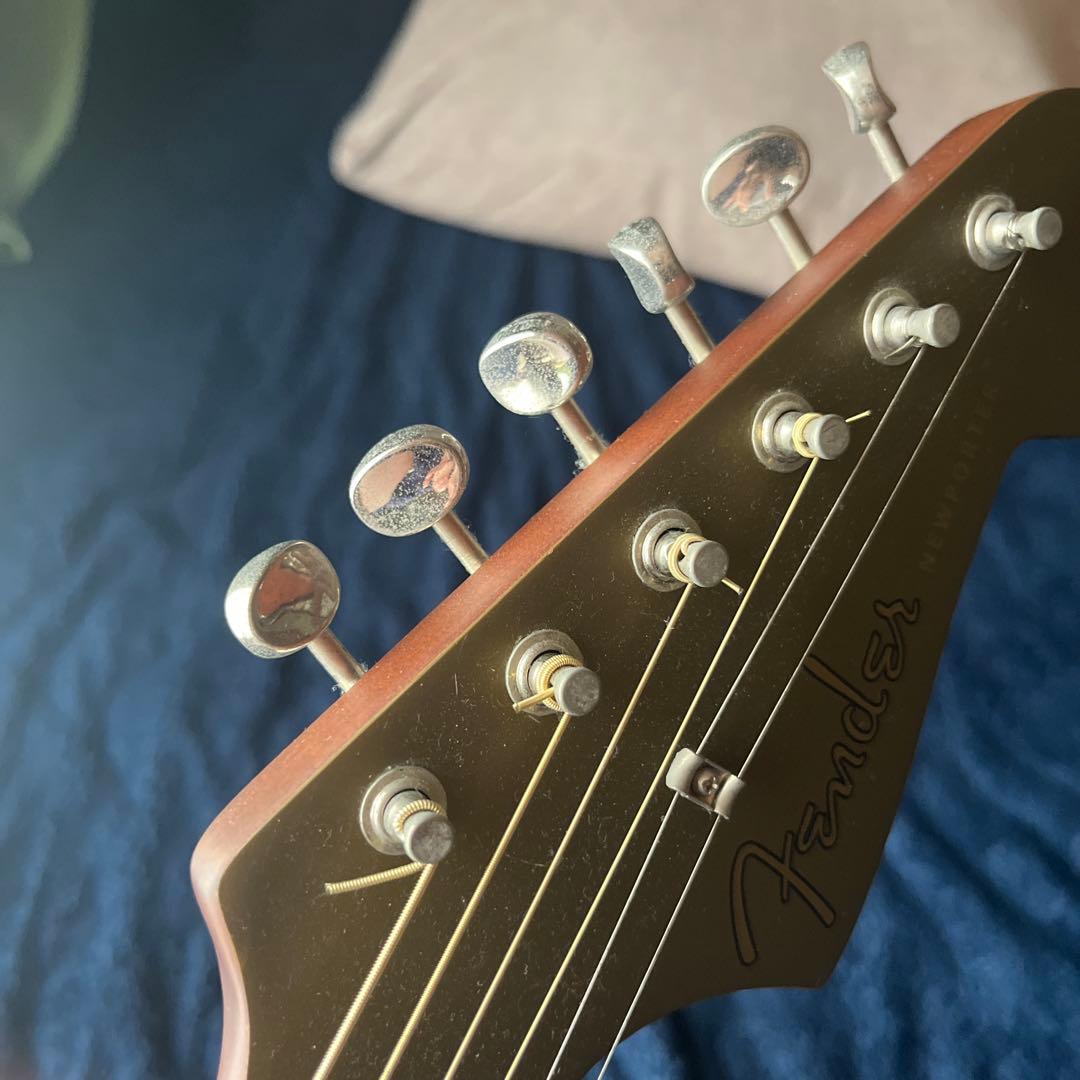 Fender エレアコ オリーブサテン