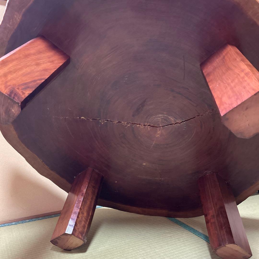 木製 円形座卓 4脚