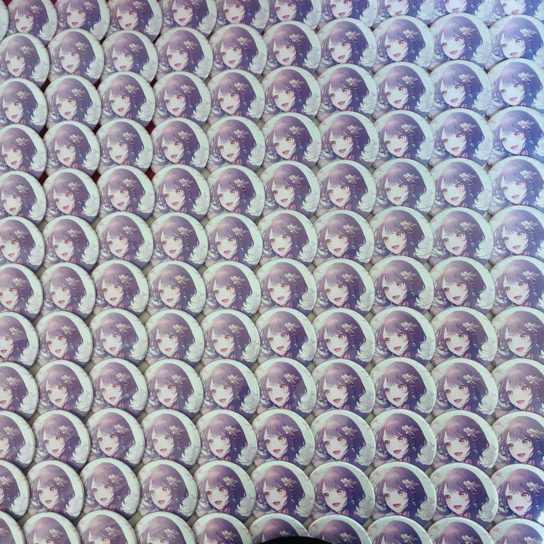 白石杏　8b グリッター缶バッジ