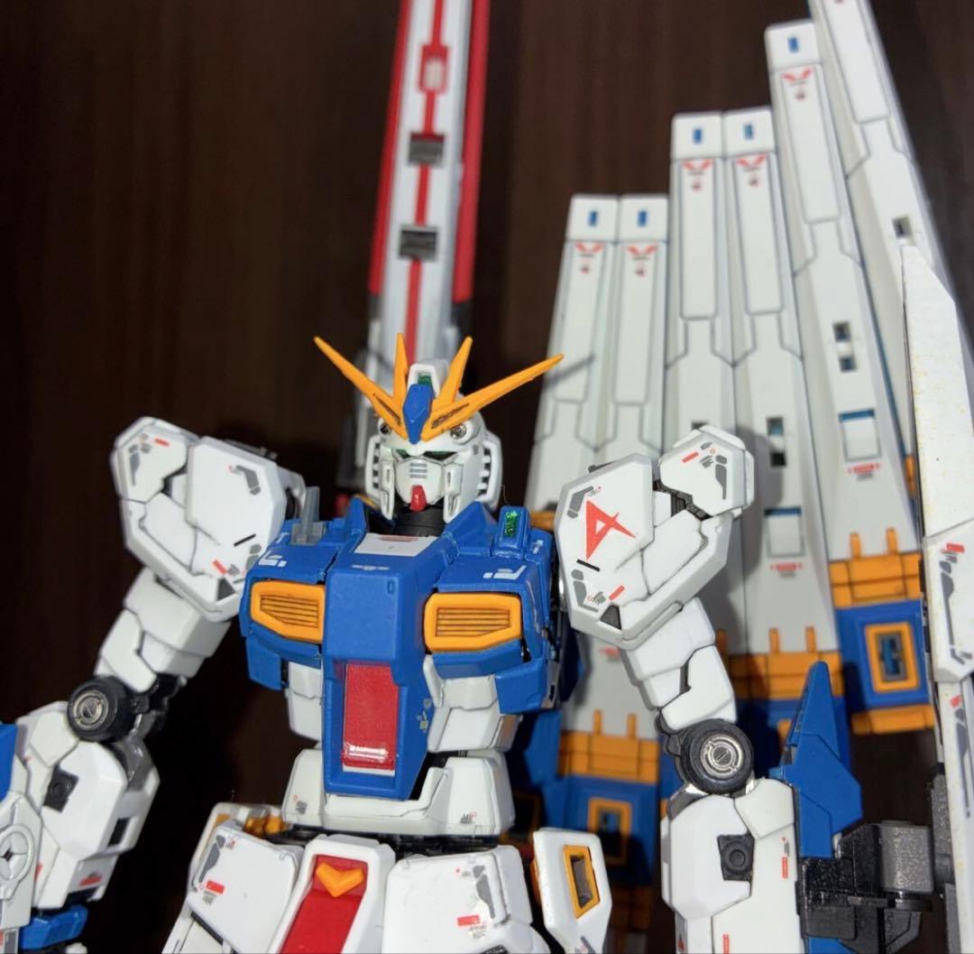 全塗装改修　RG νガンダム　RX-93 ロングレンジ＋ファンネル仕様　艶消し