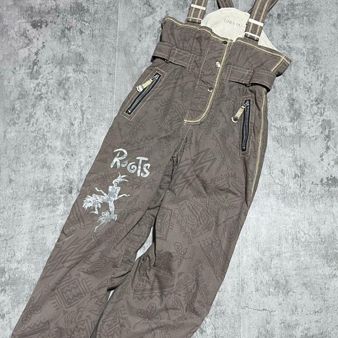 個性的　スキーウェア　上下　セットアップ　スノーウェア　総柄