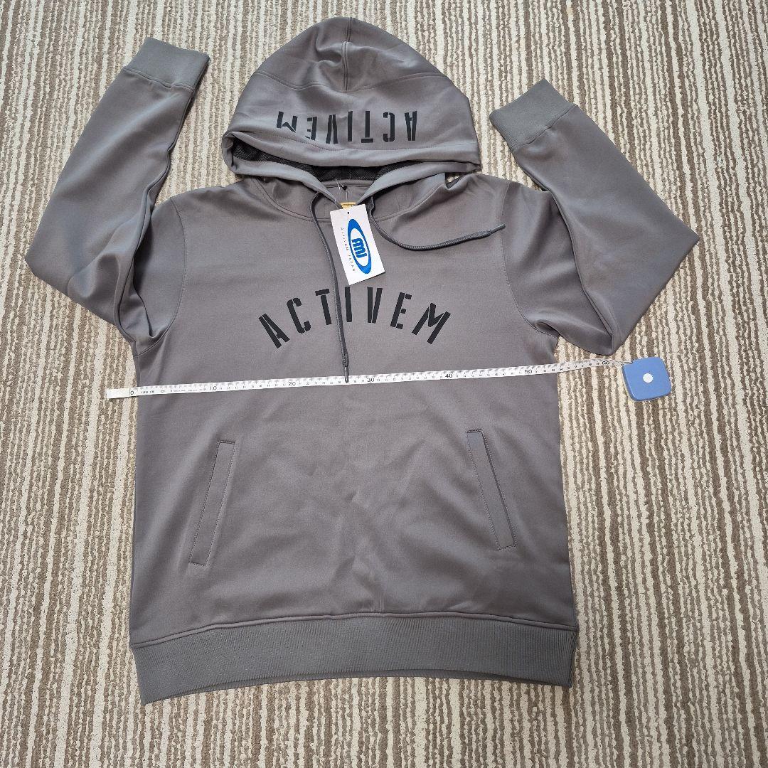 ACTIVEM フード付きスウェットセット グレー　新品タグ付
