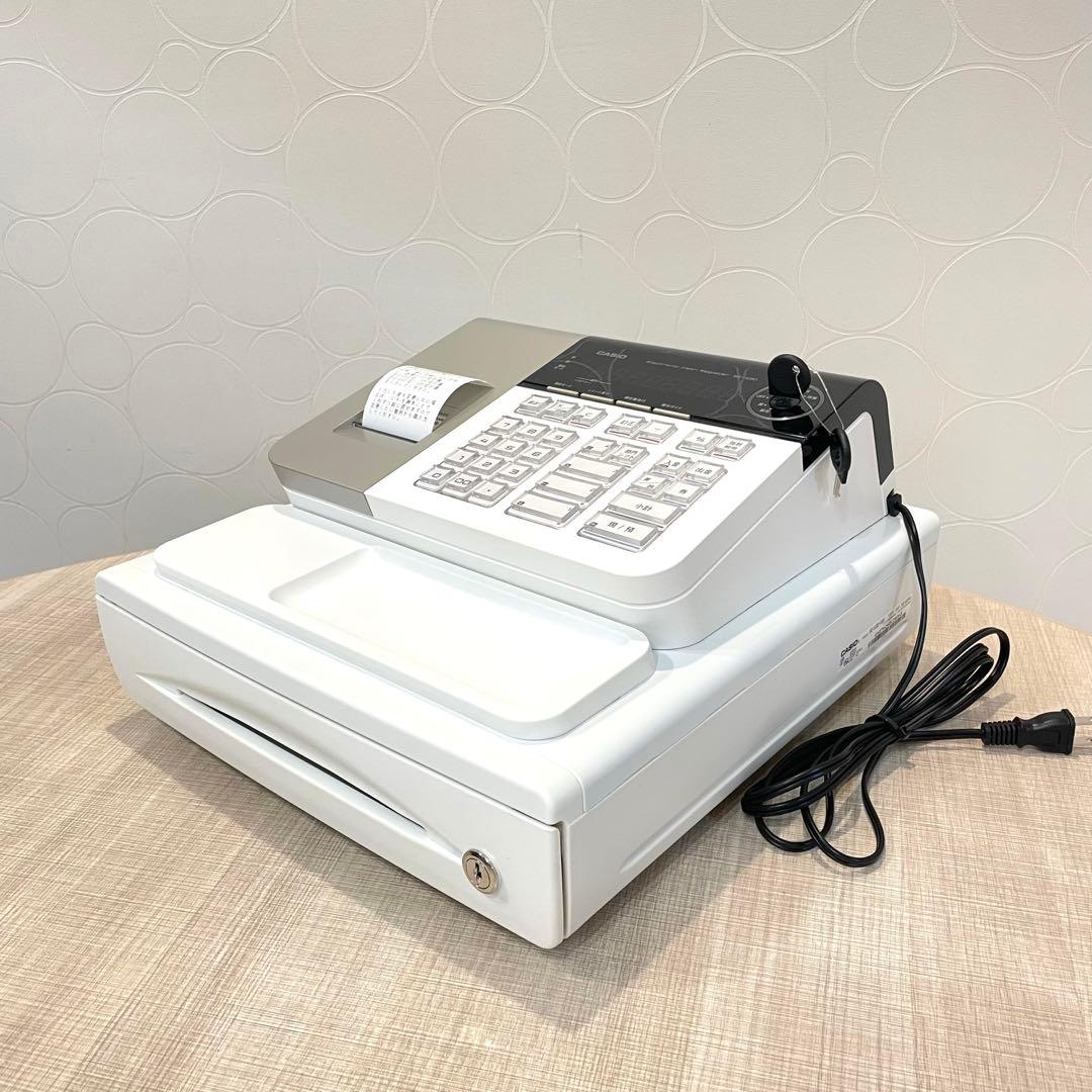 【極美品】CASIO カシオ 電子レジスター SE-S30-WE 説明書付き