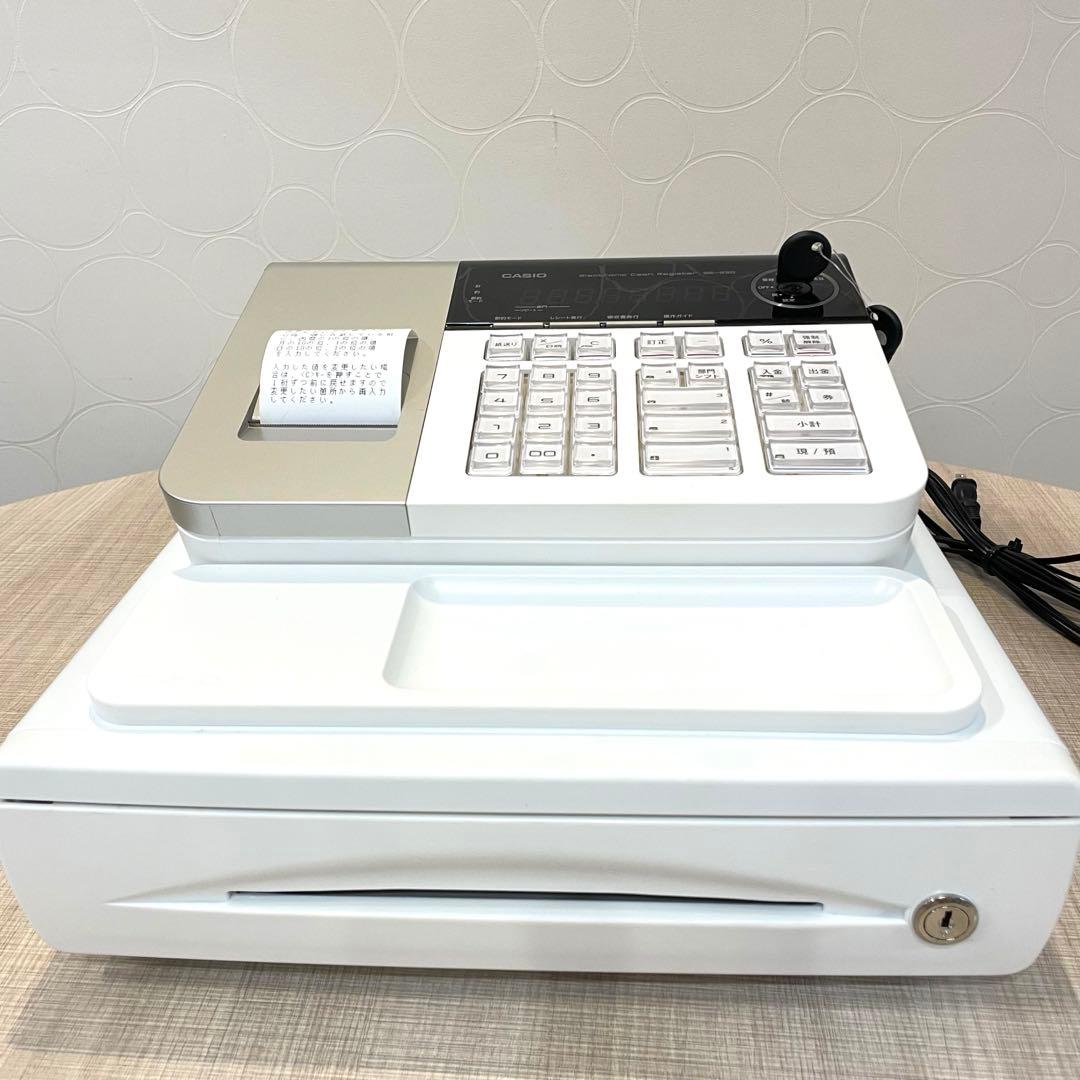 【極美品】CASIO カシオ 電子レジスター SE-S30-WE 説明書付き