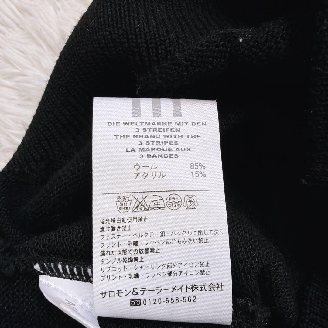 【希少】アディダス ゴルフ テーラーメイド期 ウールニット M 日本製 ブラック