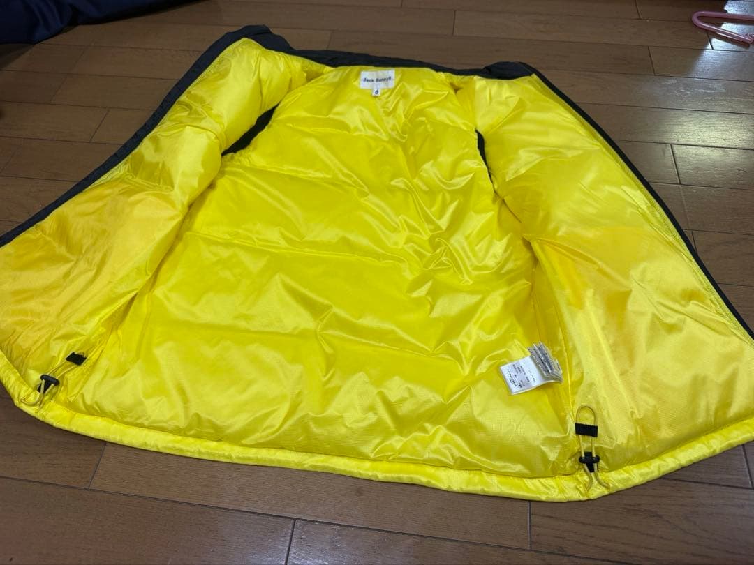 JACK BUNNY イエロー ノースリーブダウンベスト　レディース　サイズXS