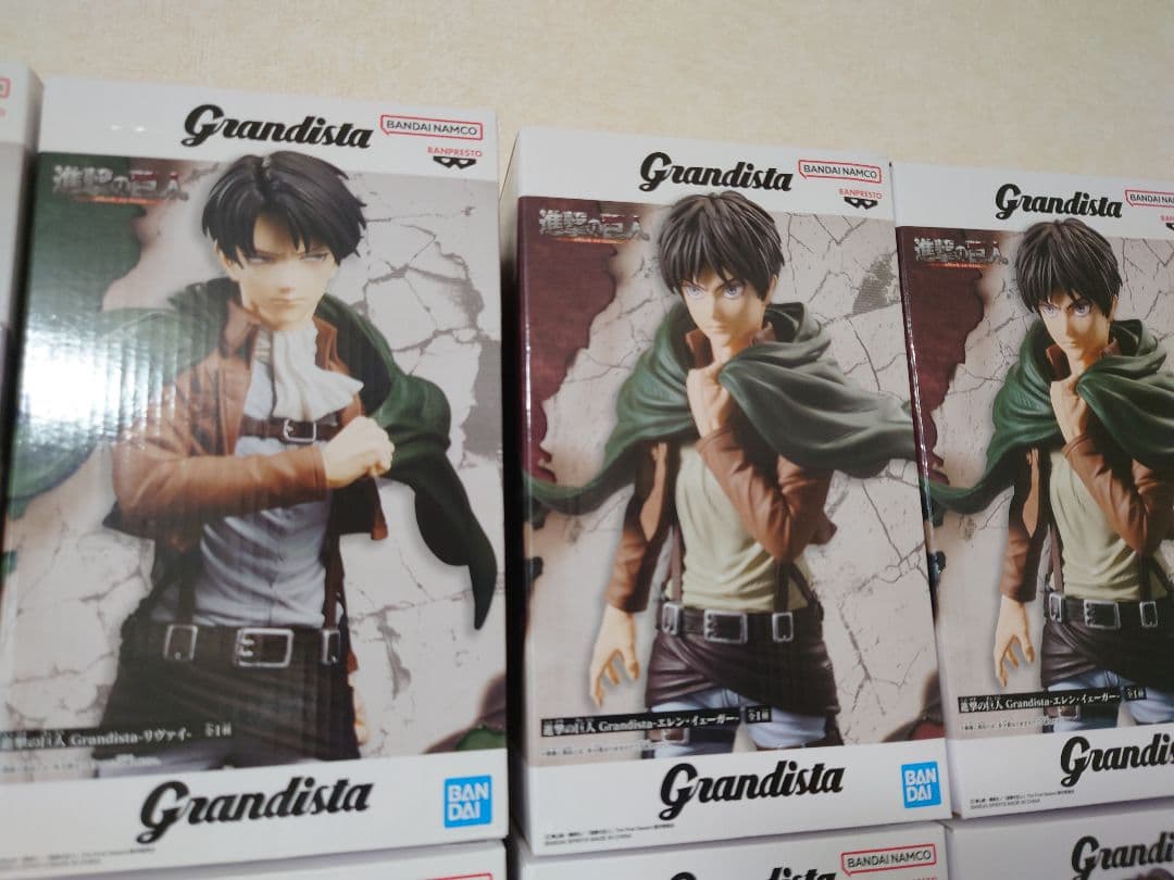 進撃の巨人 Grandista エレン イェーガー リヴァイ　計30個　各15個