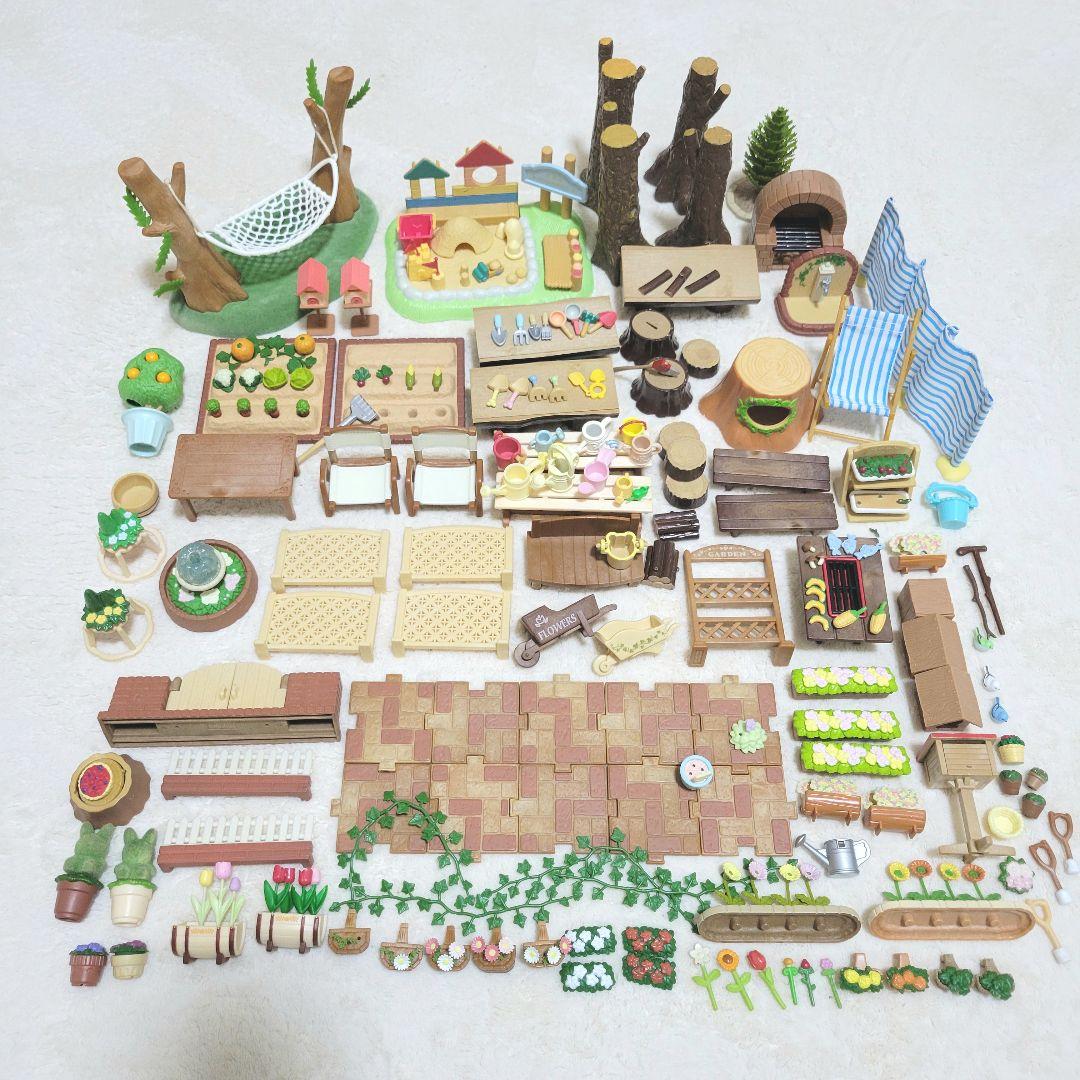 シルバニア 廃盤 ガーデンセット など まとめ売り 大量 レア