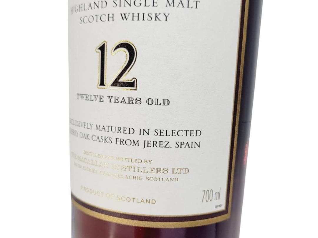 The MACALLANザ・マッカラン 12年 シェリーオークカスク 旧ボトル