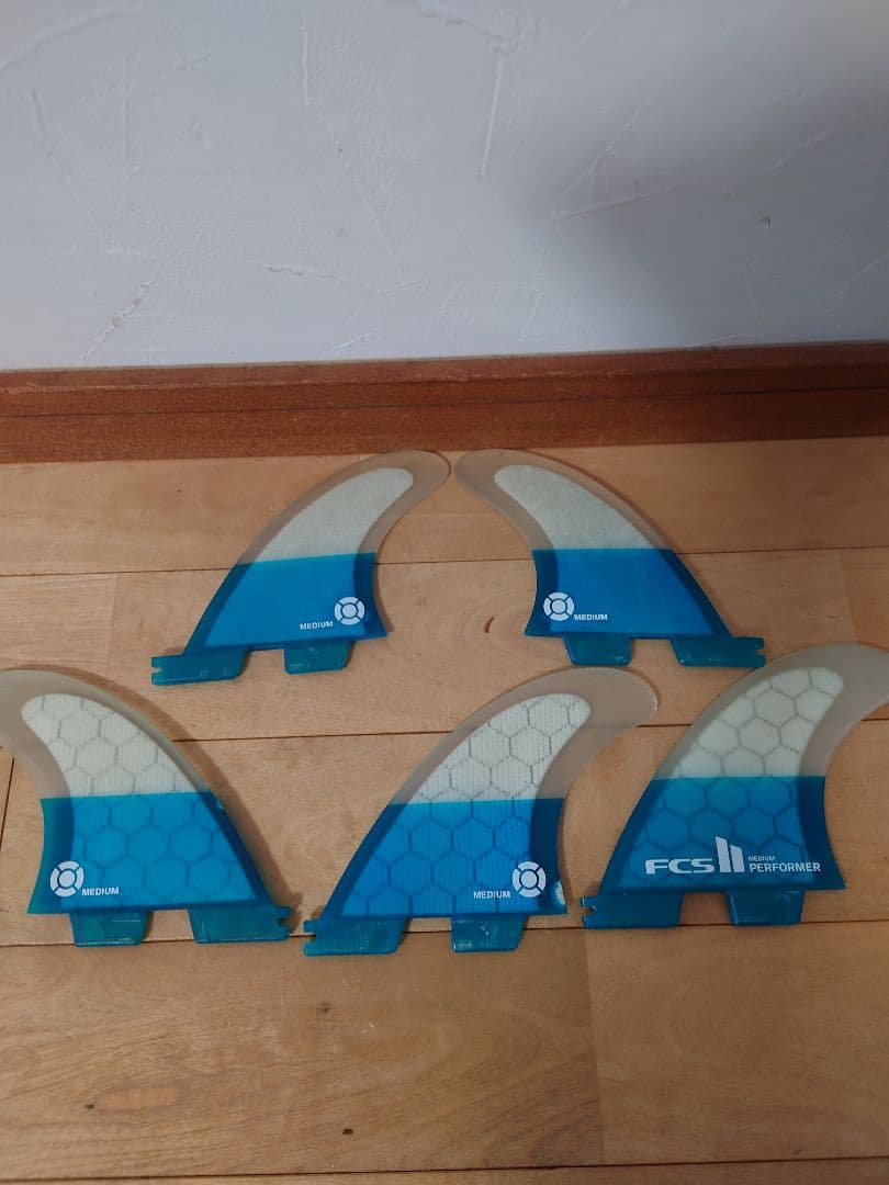 FCS II PERFORMER 　 トライ＋クワッドリア Mサイズ　5枚セット