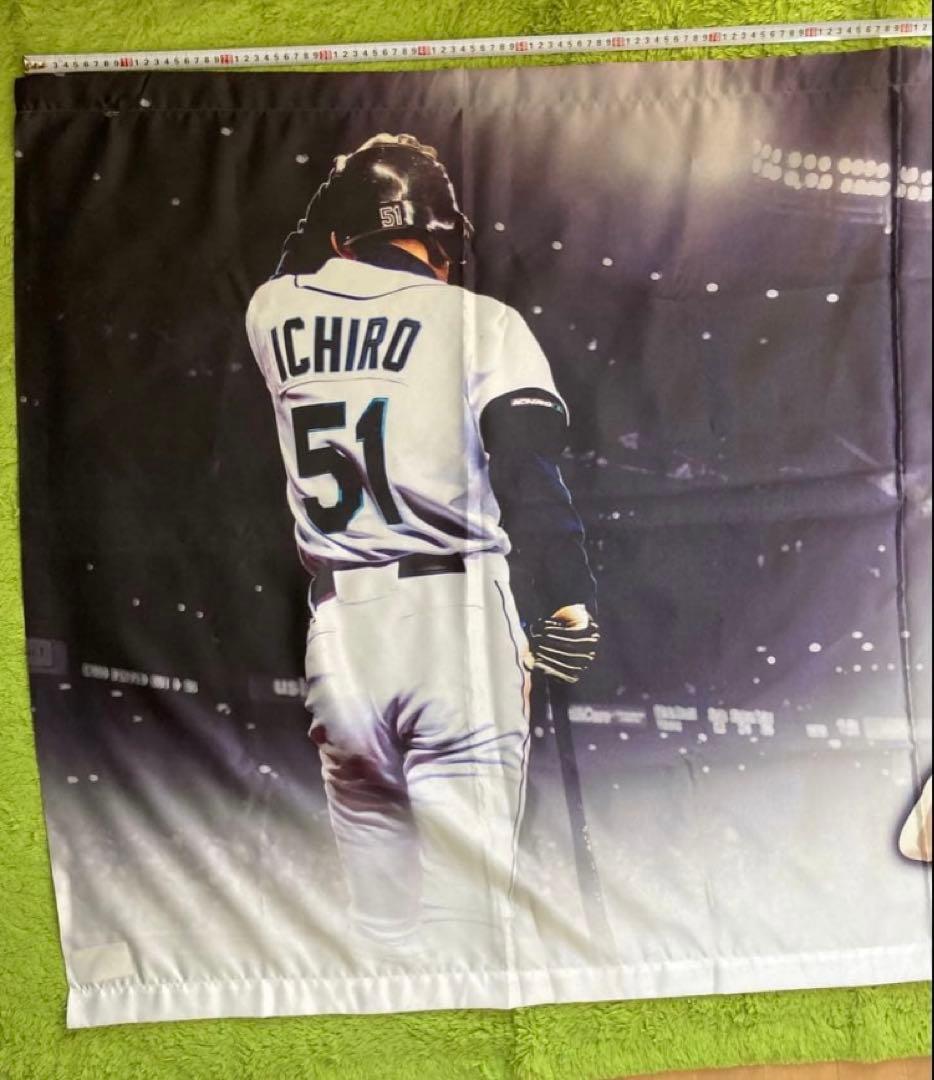 イチロー☆超特大☆大型タペストリー☆約縦97cm横179cm☆MLB☆中古品