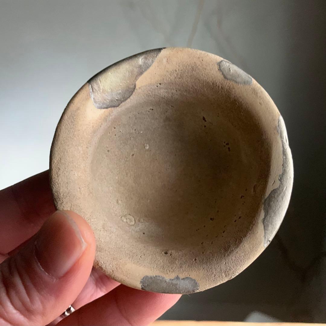 無地志野盃 桃山〜江戸初 古美術 志野 盃 ぐい呑み 古道具 アンティーク 陶片