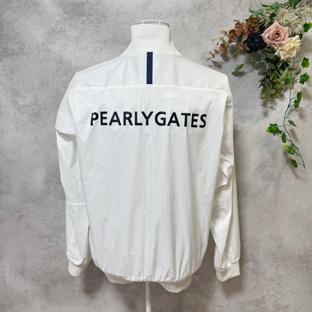 パーリーゲイツ　ナイロンジャケット　ホワイト　ゴルフウェア