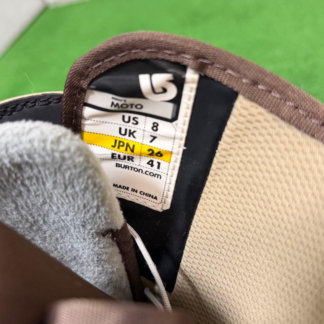超美品　バートン　スノーブーツ　MOTO ロゴ　ブラウン　26cm メンズ