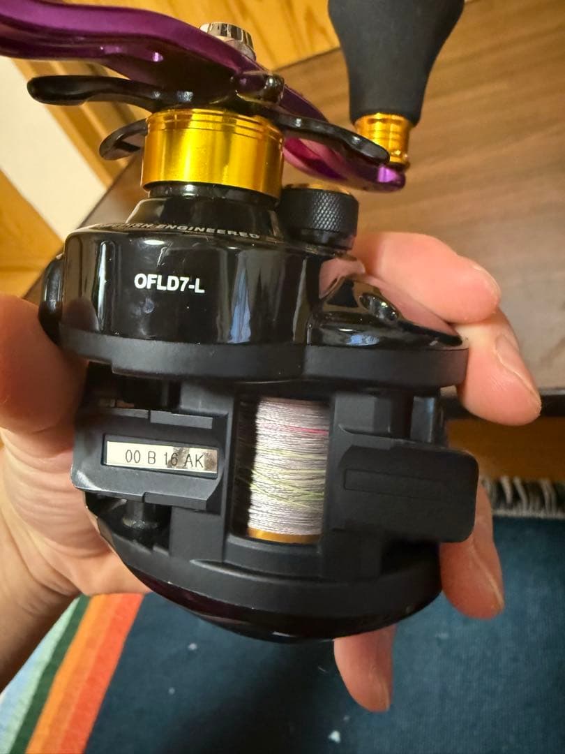 OCEANFIELD 7タコ釣り用ベイトリール 収納袋付き