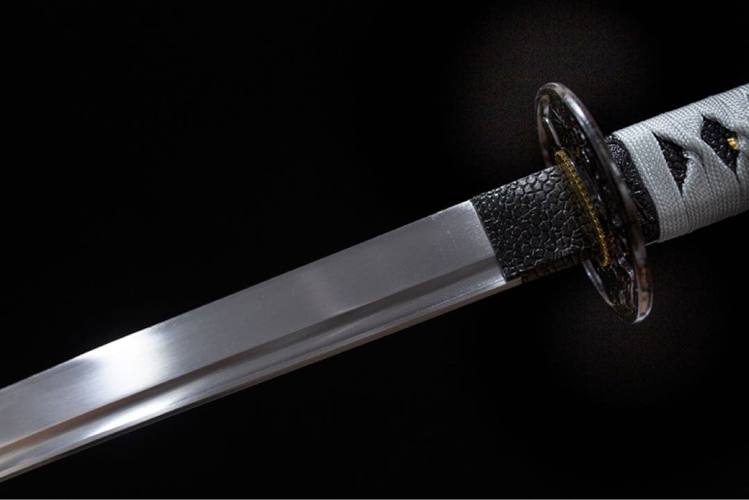 白雪 鉄鍔 日本刀 武具 鑑賞刀 居合刀 模造刀 舞踊刀