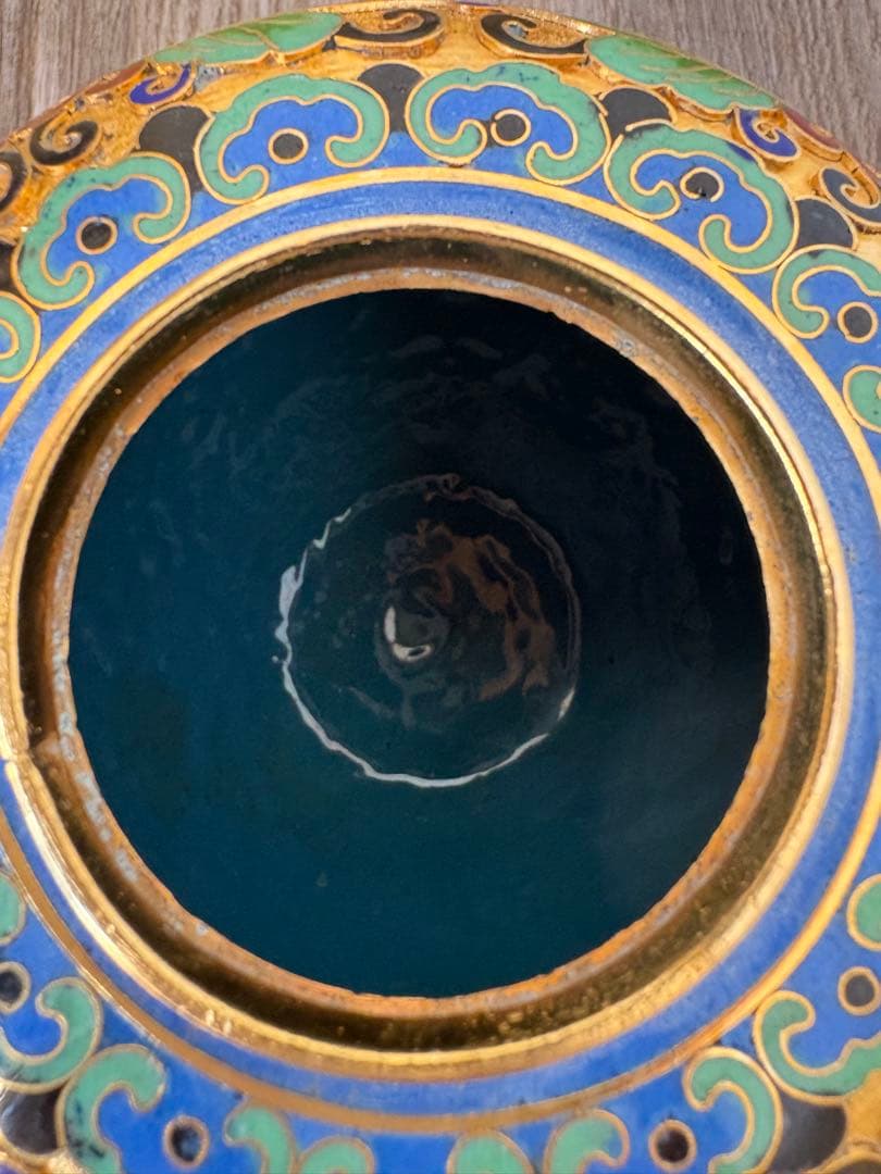 中国　七宝焼　壺　つぼ　骨董