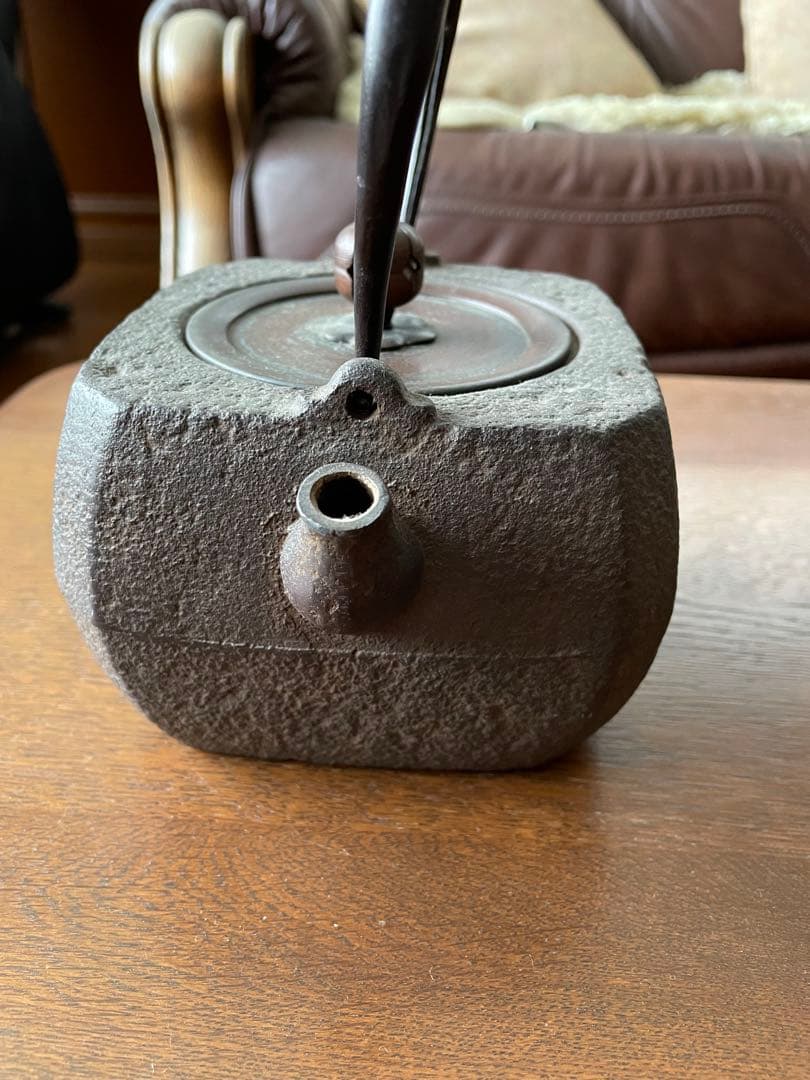 【mdk】鉄山　在銘　鉄瓶