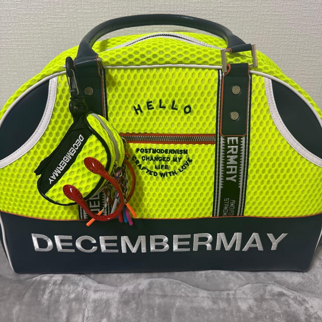 最終価格　新品　DECEMBERMAY イエロー ゴルフバッグ　ポーチ　タオル