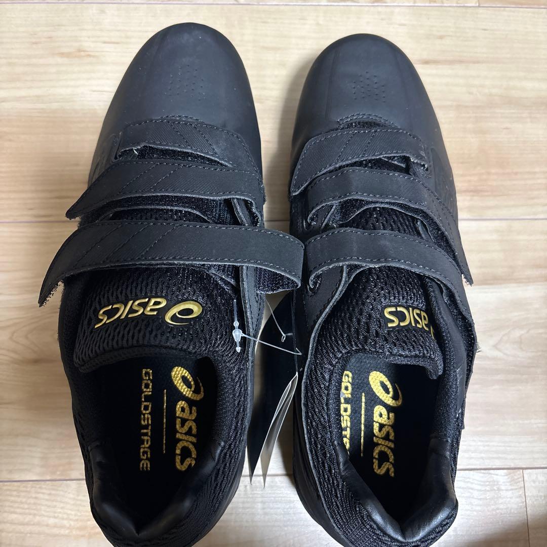 新品　アシックス　野球　スパイク　ゴールドステージMG ブラック　24.5