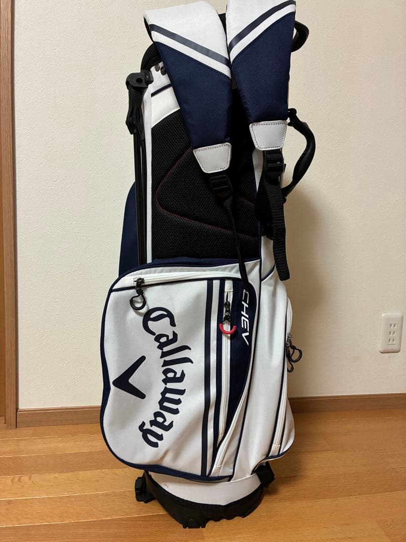 Callaway CHEV キャディバッグ ホワイト/ネイビー