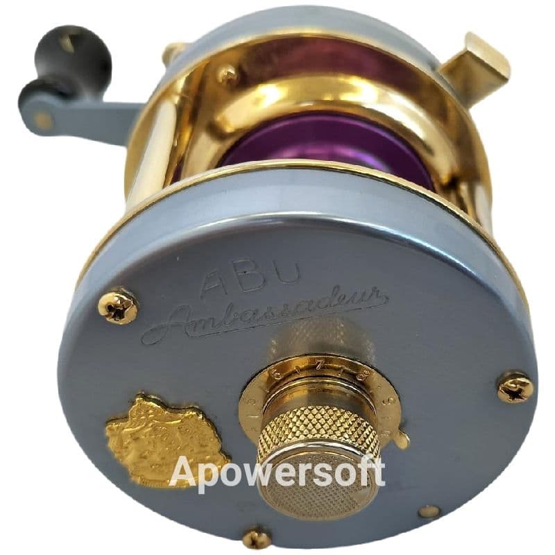 希少極上美品アブガルシア13アンバサダー5500CDL 魚屋別注 シルバーブルー