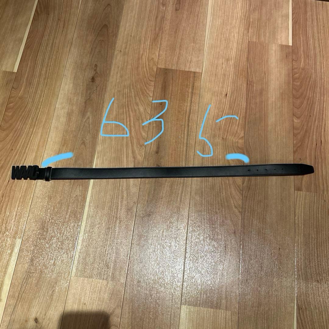 美品　ワック ベルト 黒 ロゴバックル レディース メンズ　ゴルフWAAC