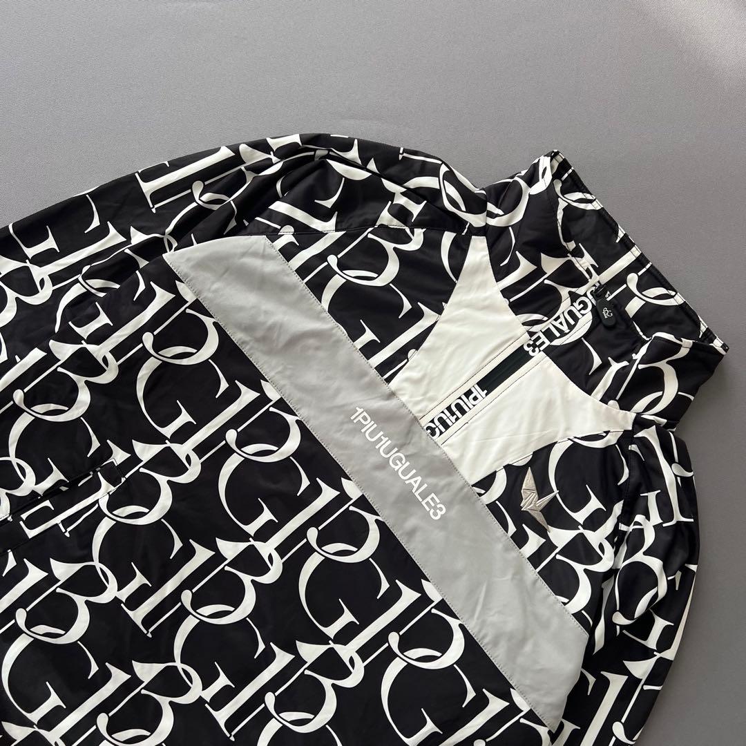 1piu1uguale3 GOLF ナイロンジャケット　総柄　ブルゾン　ゴルフ