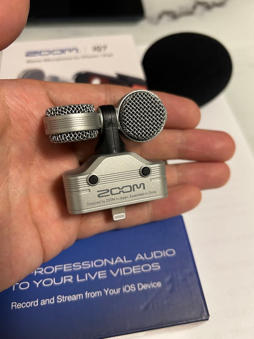 昴【2回使用のみ美品】Zoom iQ7 ステレオマイクロフォン