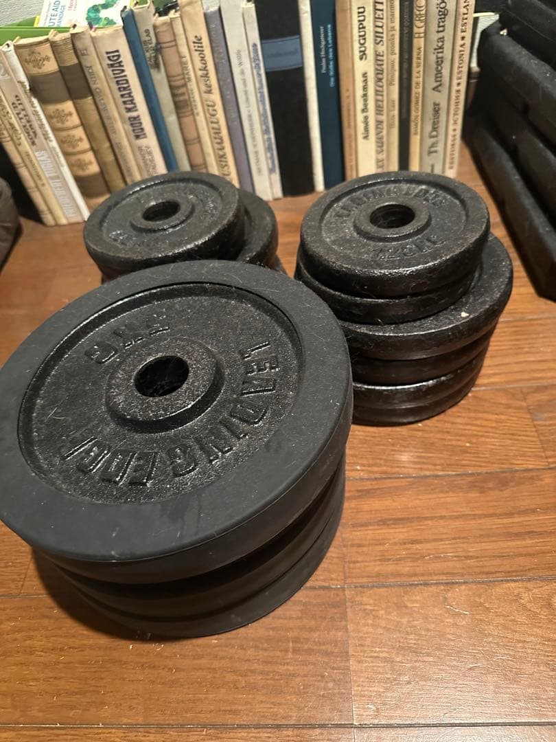 ダンベルセット　合計45kg　シャフト付属