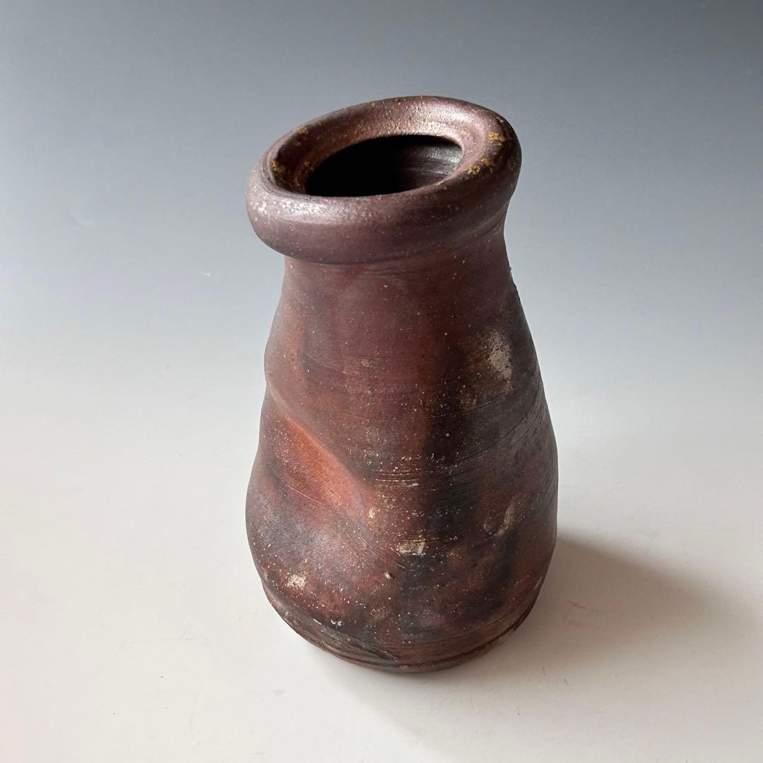 茶道具　丹波焼　花入　市野信水　共箱　焼き締め　花器　花活け　茶会　稽古