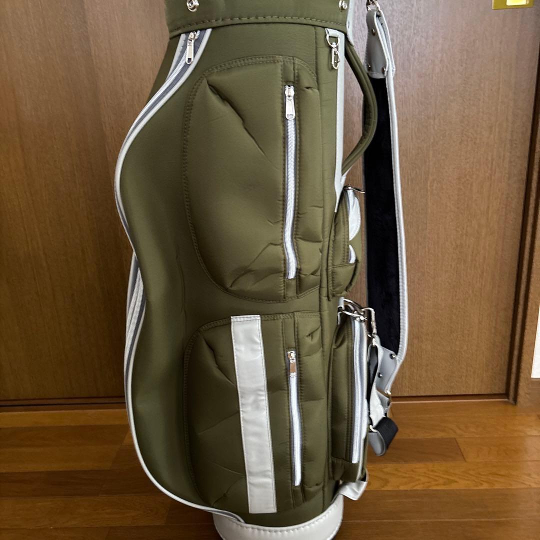 オリーブグリーン ゴルフバッグ 超軽量2.9k g