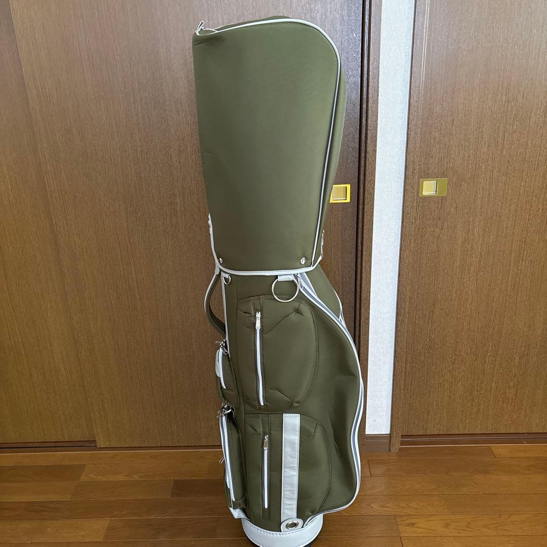 オリーブグリーン ゴルフバッグ 超軽量2.9k g