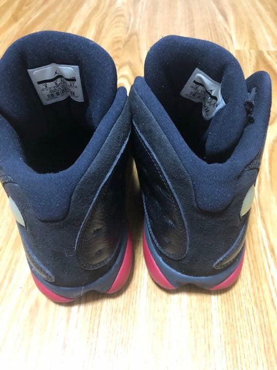 シューズ JORDAN13 Retro BLACK  Gym RED
