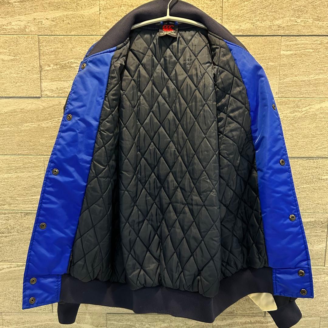 超美✨激レア✨カンタベリー Mラガージャケット　ブルー　ワッペン　刺繍