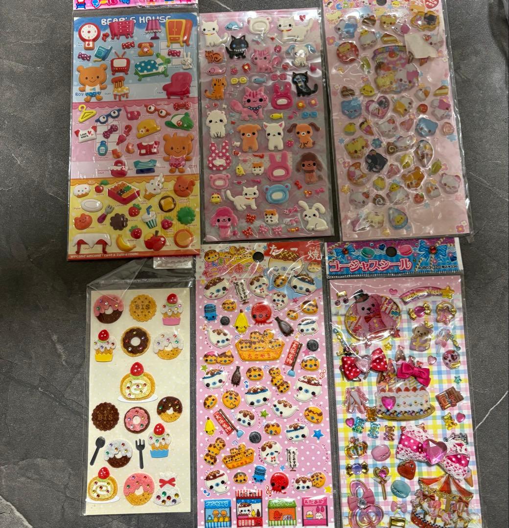 平成シール　シール帳　まとめ売り　レトロ 平成女児 ウォーターシール