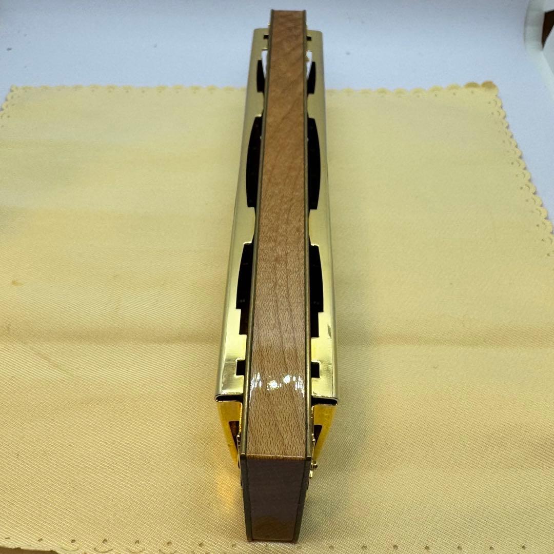 tombo 大石昌美　監修　モデル　ハーモニカ　ゴールド ゼンオン　木製ボディー