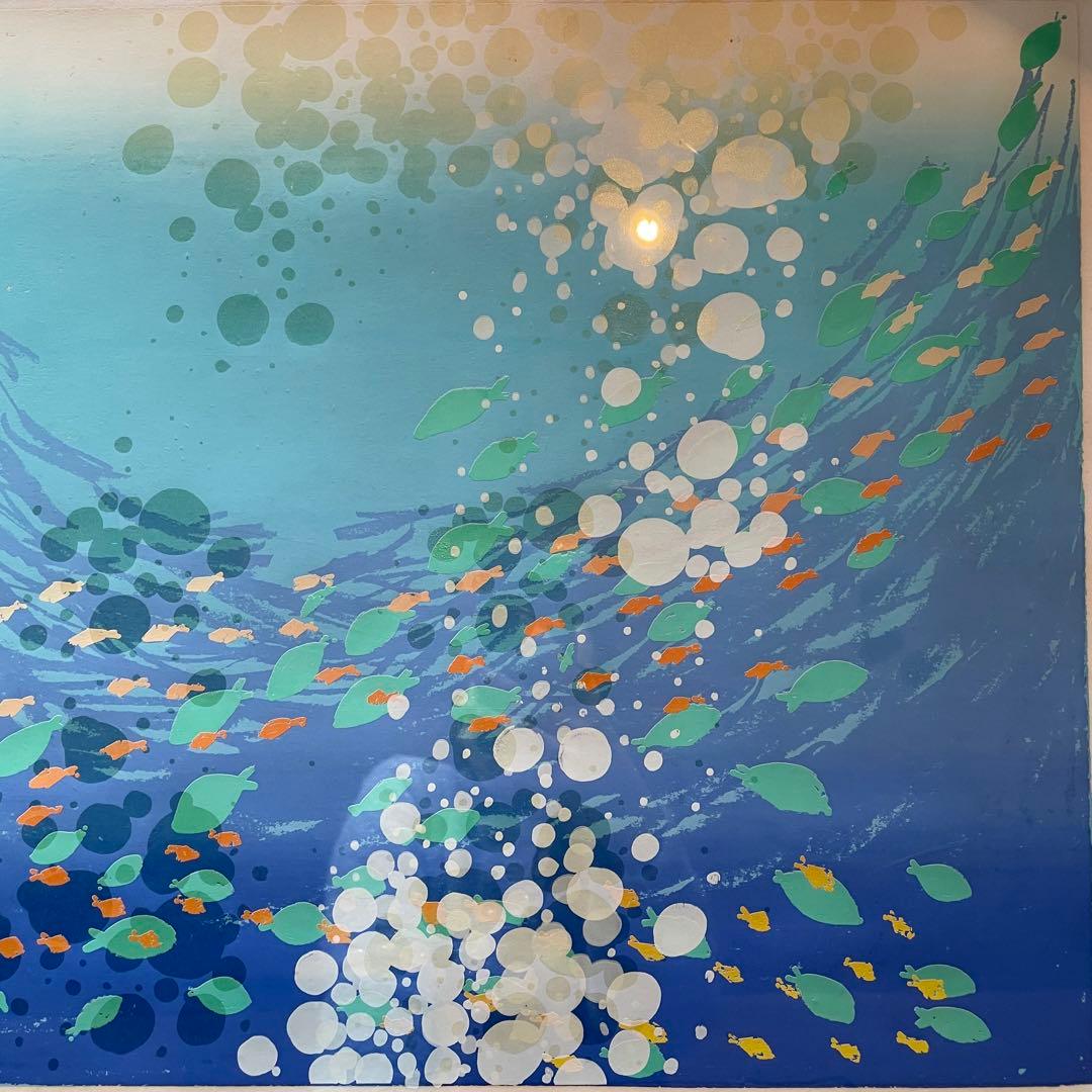 おかもとみわこ　版画　TOROPICAL Diving 26.1.18−2