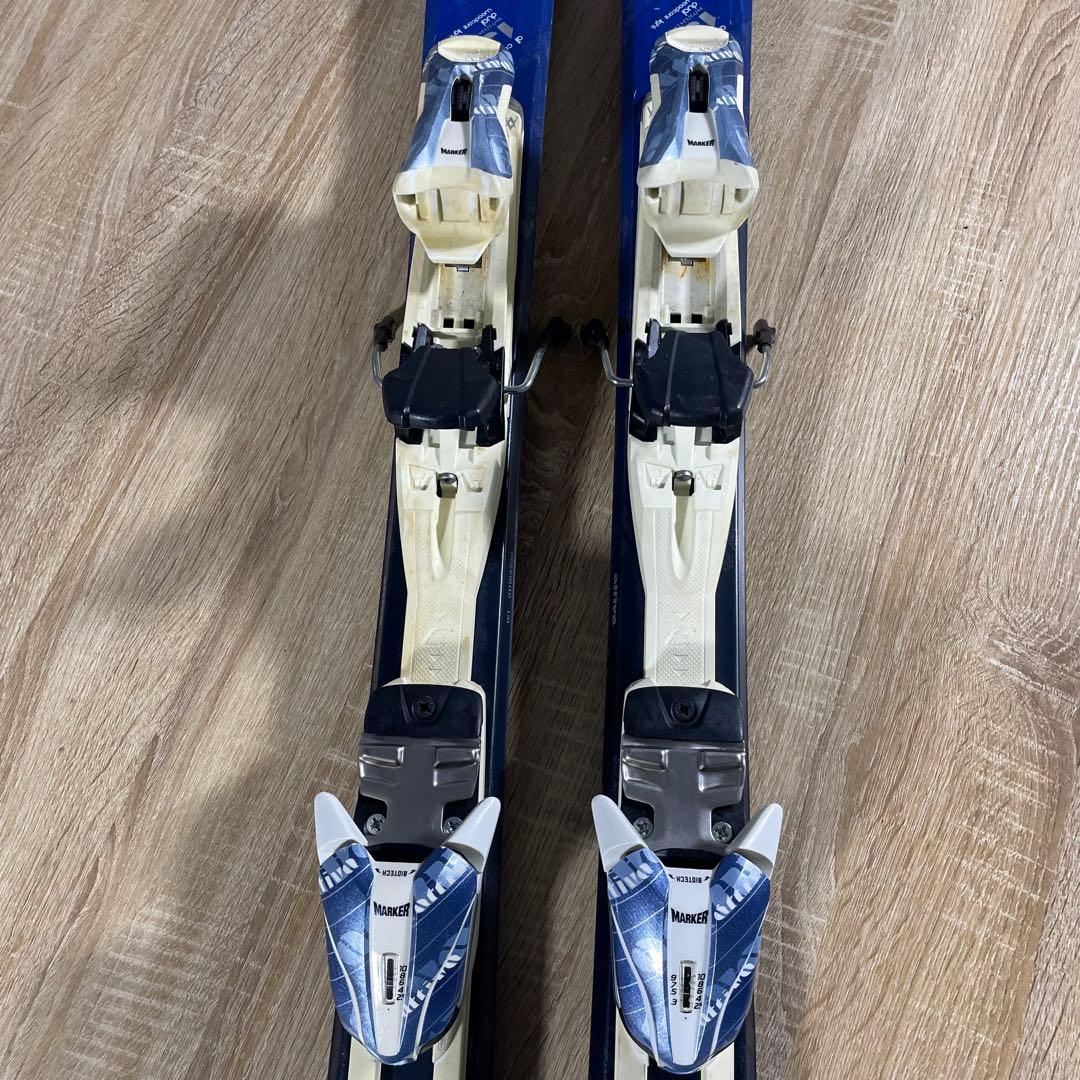 VOLKL151cm SALOMON24/24.5cmストック付きスキーセット