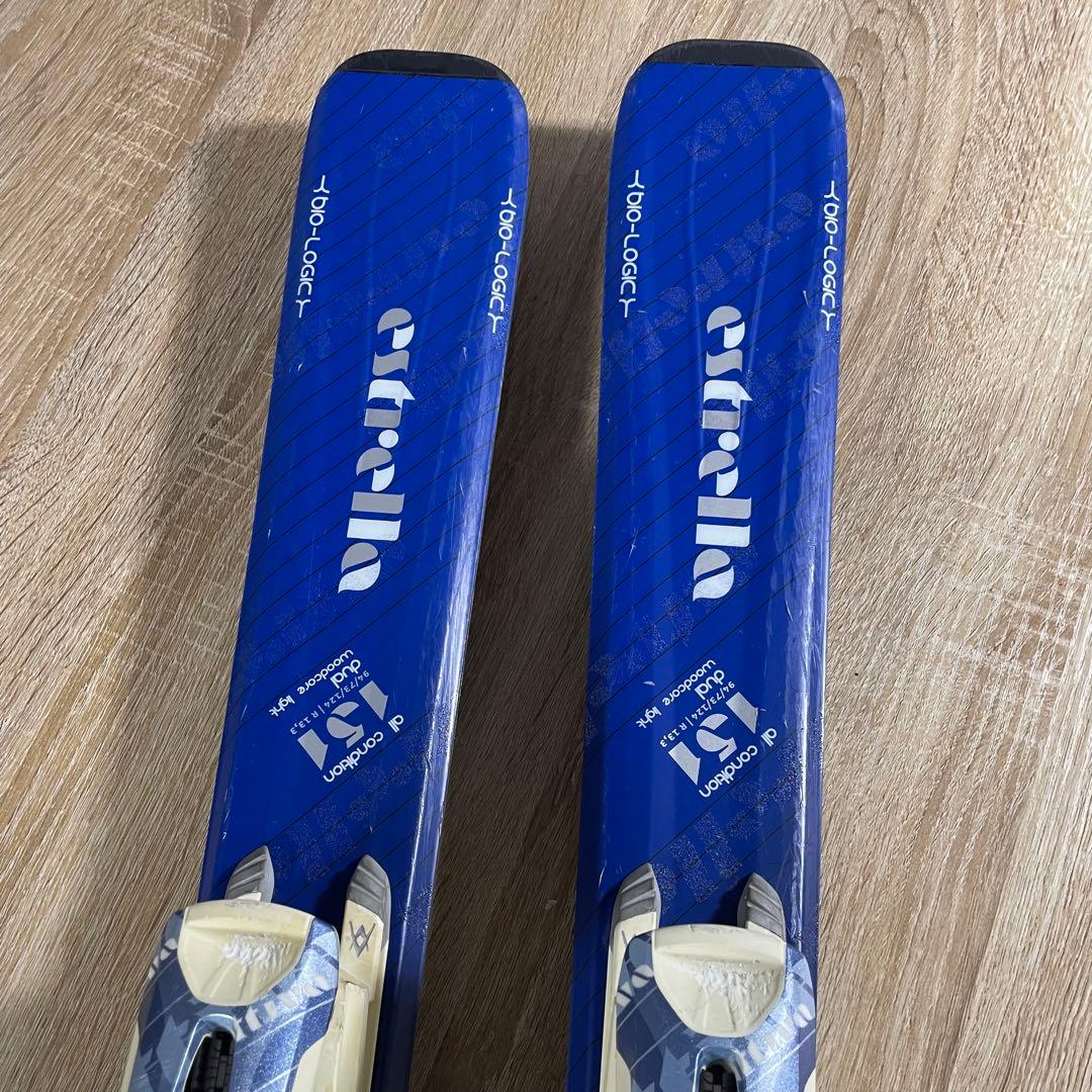 VOLKL151cm SALOMON24/24.5cmストック付きスキーセット