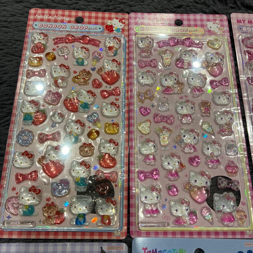 正規品　ボンボンドロップ　コットンパフィー　他　　　キャンディシール　9枚セット