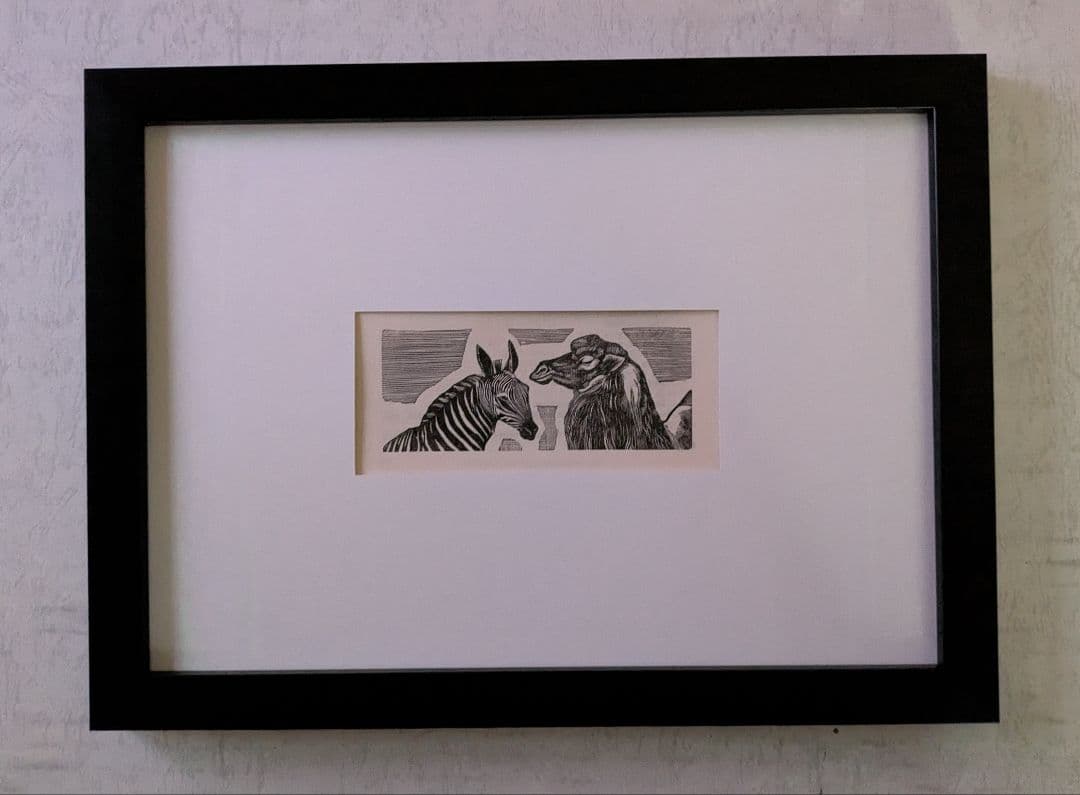 ラスト1点　Aa藤田嗣治の木版画　1925年制作