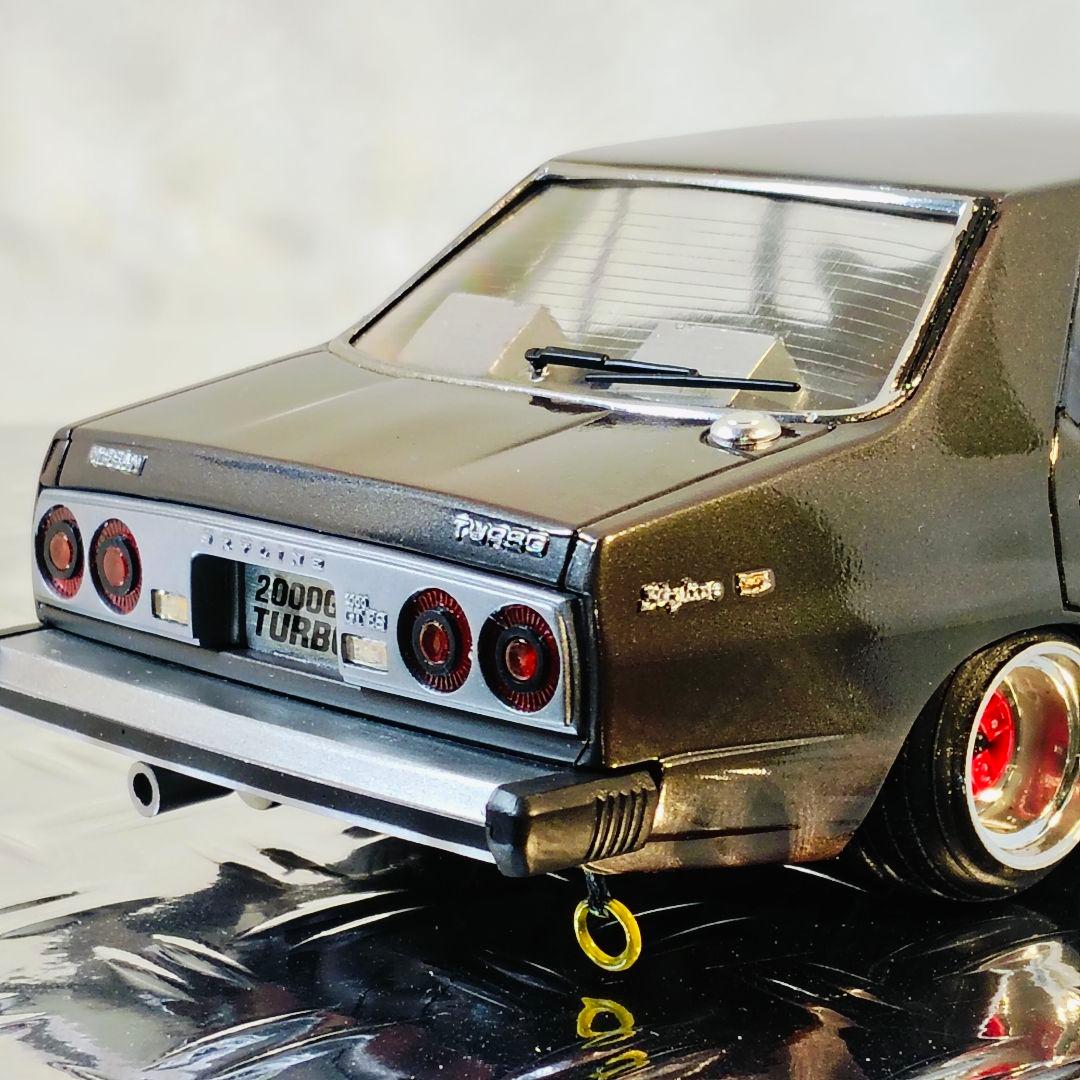 車プラモデル　アオシマ1/24　 日産ジャパン4ド　組み立て済み完成品