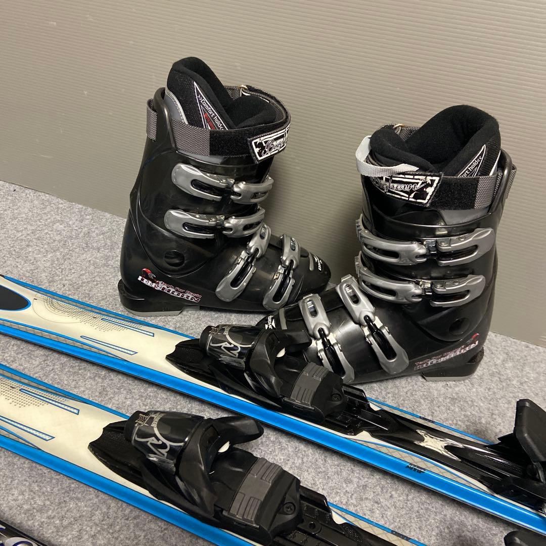 ★メンテナンス済　大人スキーセット　板153cm ブーツ 25~ 25.5cm