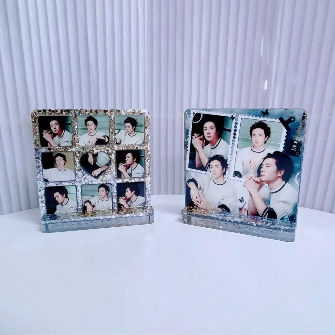 新作❣️王一博 2番スタジオ　新両面レジン九宫格玄関置物3点セット❣️確認用0201